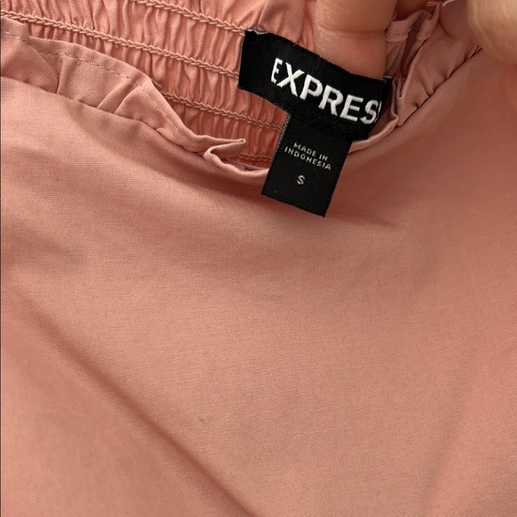 Express Pink Ruffle Strap Top - Picture 3 of 3